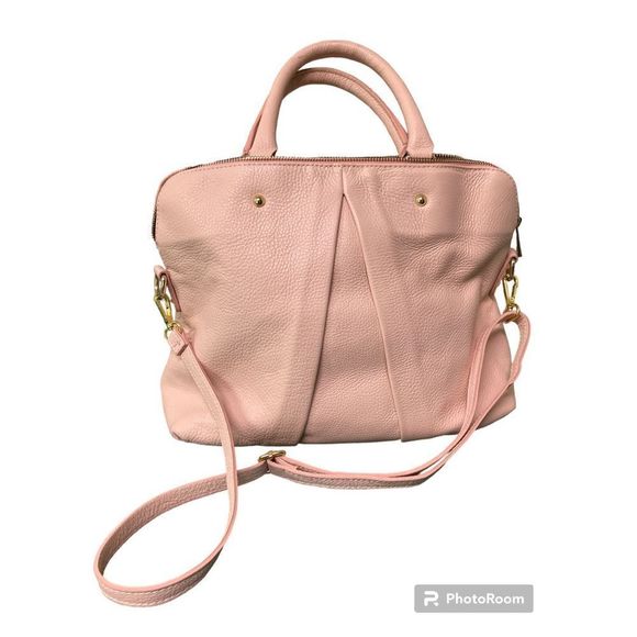 Borse In  Pelle Handbags - Borse In Pelle Leather Bag Purse Satchel Pink